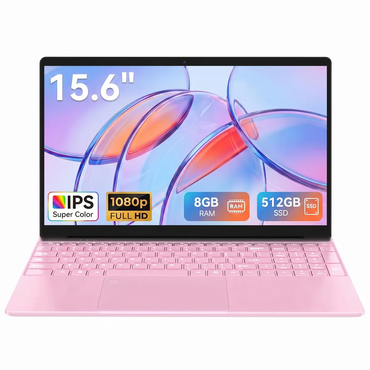GXMO GXMO 15.6" Laptop Intel Celeron N5100 8GB 512GB Pink — product photo