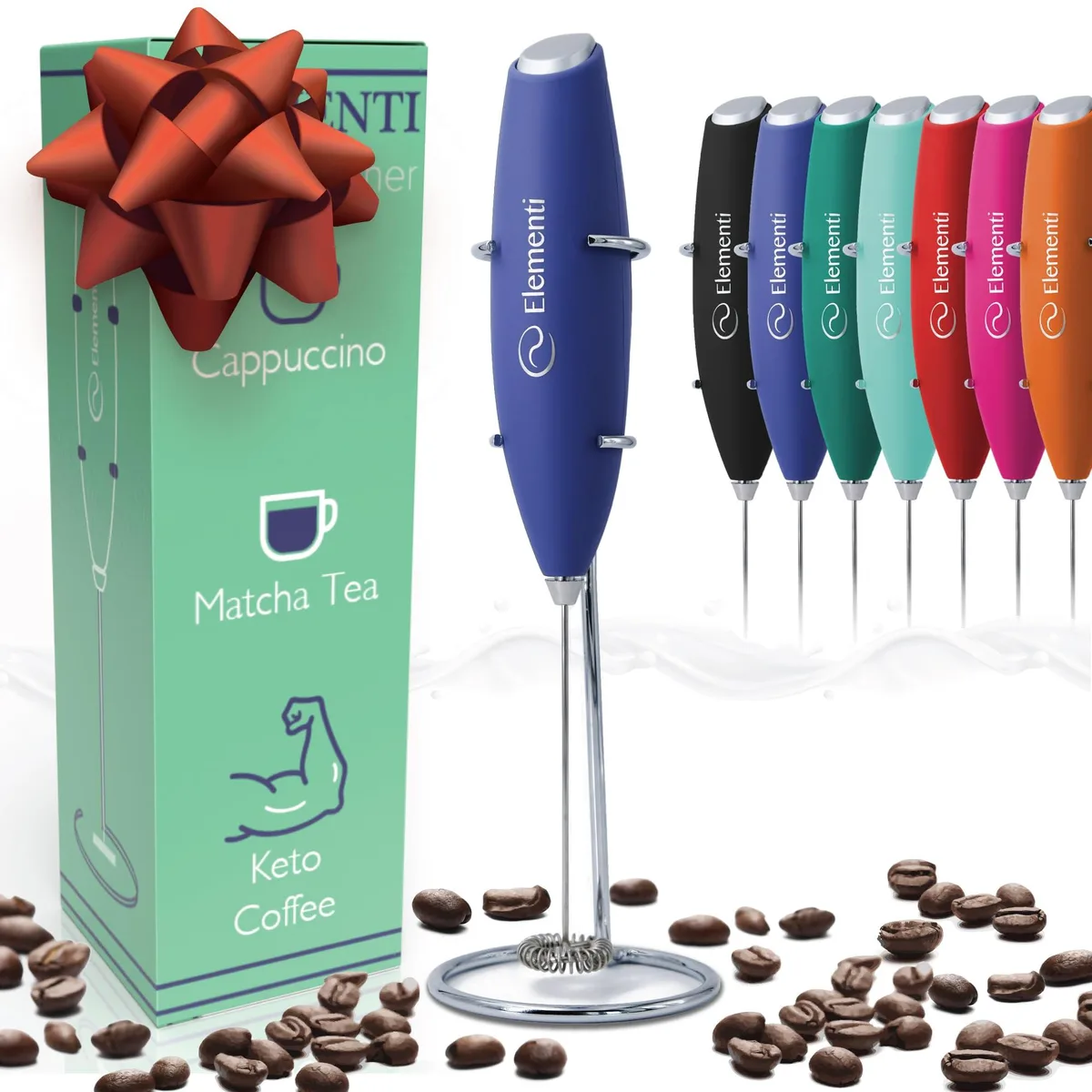  Brentwood EZ-MMYE-PRNT Elementi milk frother 800 W 120 V Periwinkle — product photo