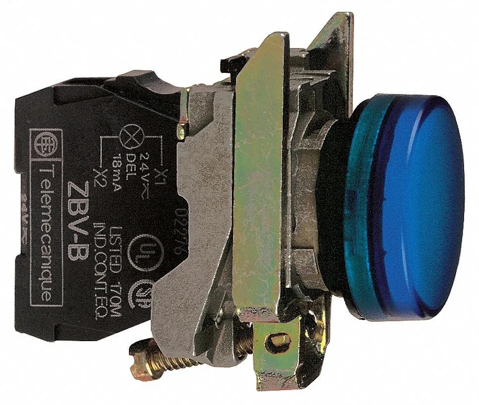 Schneider Electric round blue LED pilot light 22mm