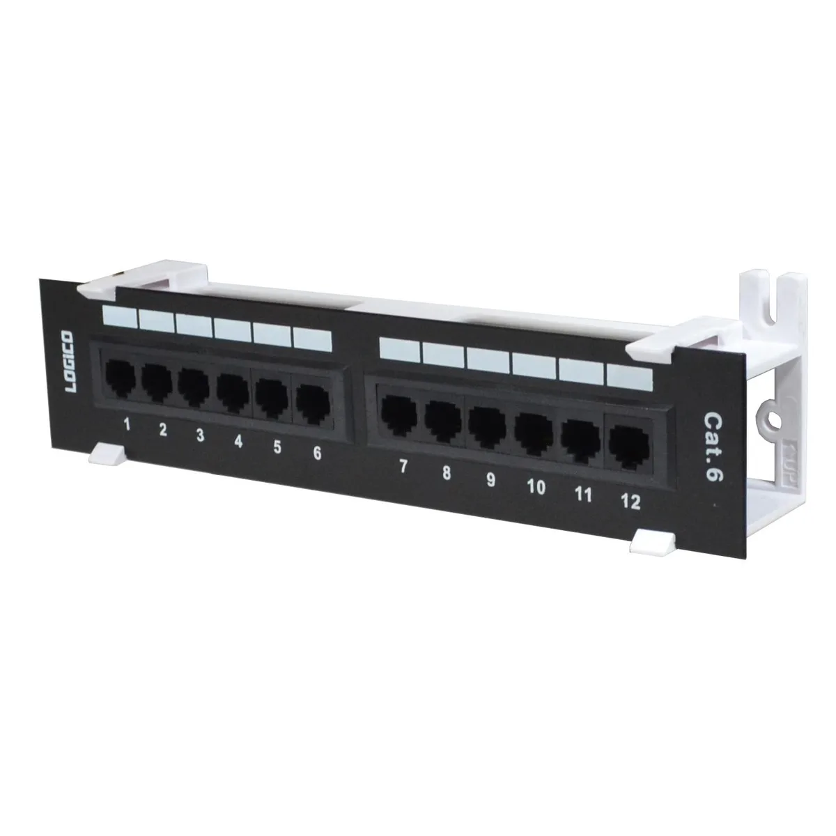 12-port rack-mount network patch panel 1U