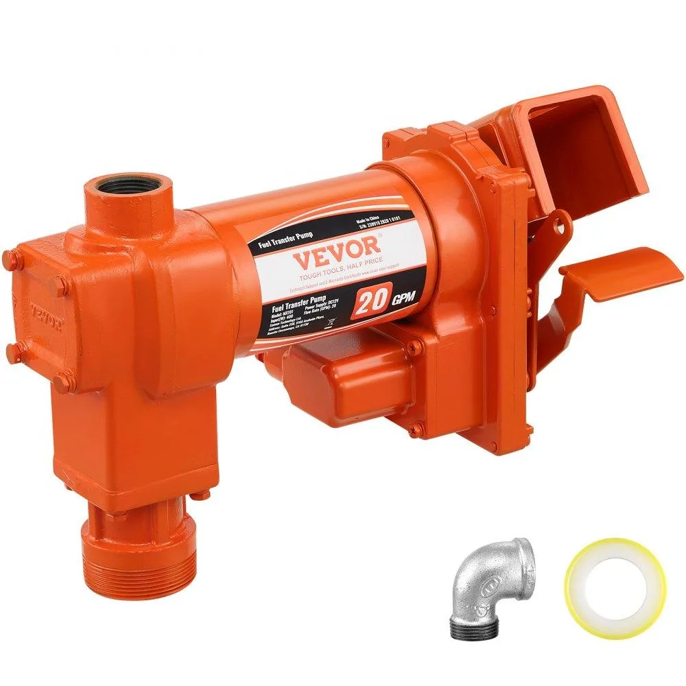VEVOR VEVOR EX56-12 12V 20 GPM Fuel Transfer Pump with Collection Box — product photo
