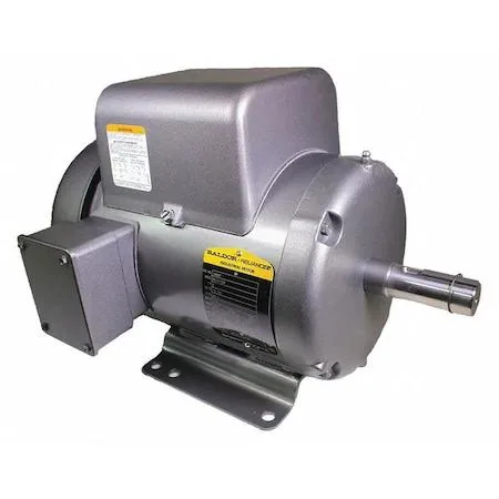 Baldor-Reliance 3 hp capacitor-start run motor, 184T frame, totally enclosed fan cooled