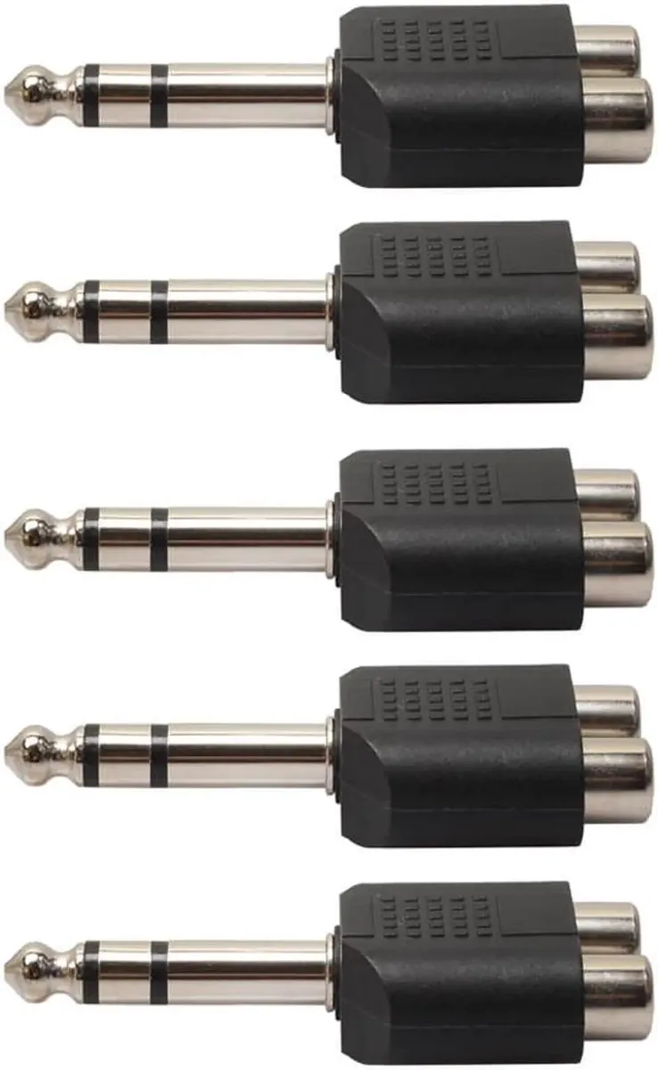 Vszerda Vszerda 6.35mm 1/4" Stereo Plug to 2 RCA Splitter Adapter rca cable — product photo