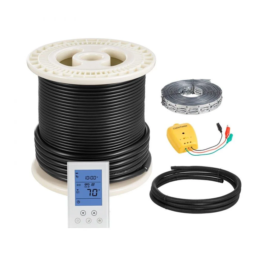 VEVOR VEVOR 50 sqft 600 W 120 V Underfloor Heating Cable Kit with Smart Thermostat — product photo