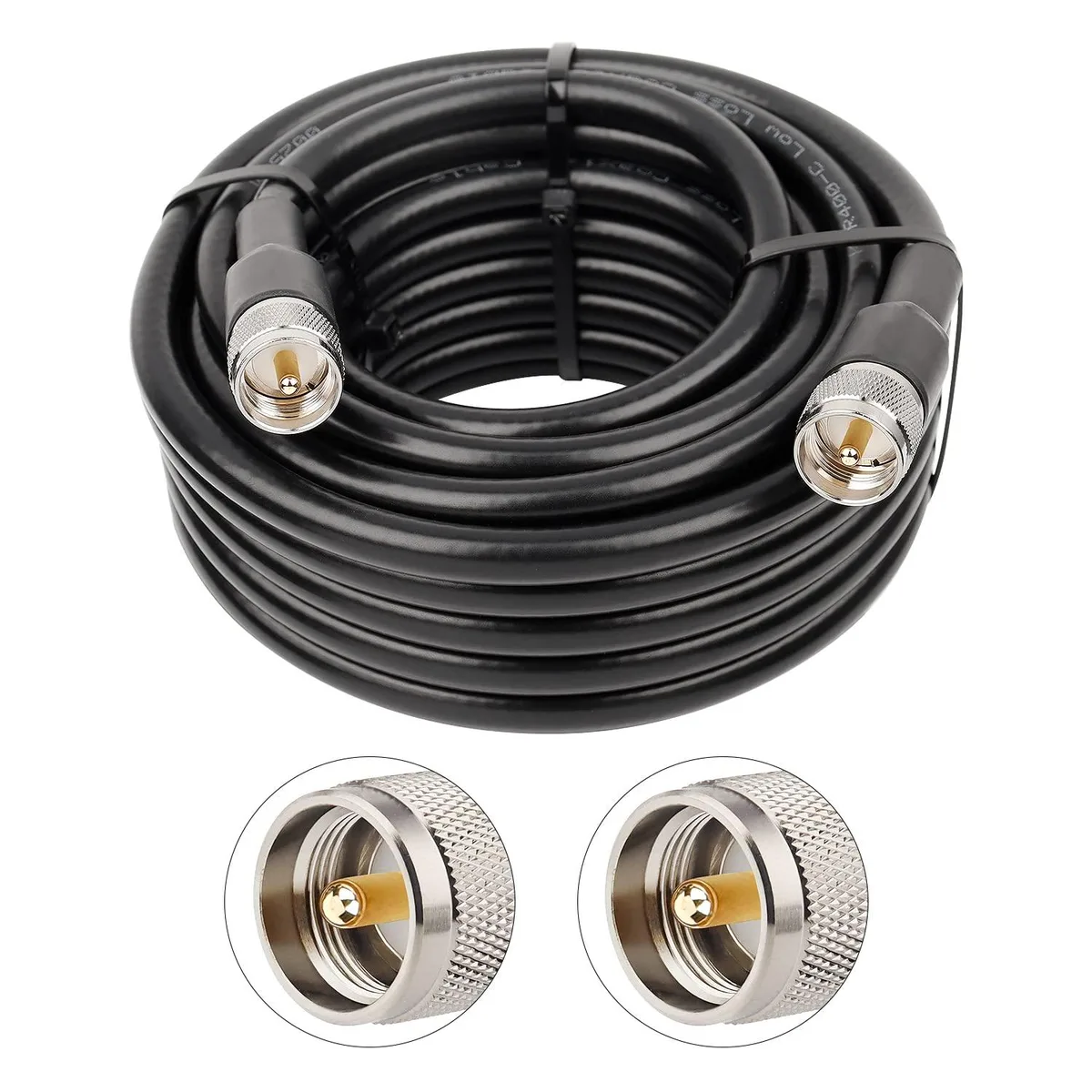 BFKK BFKK KMR 400 Coaxial RF Cable 10 ft PL-259 UHF Male 50 ohm — product photo