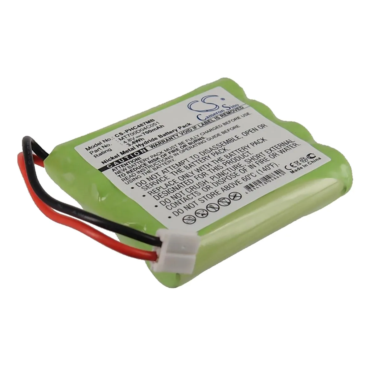 Cameron & Co Cameron & Co DS-CS-PHC487MB 4.8V 700mAh Ni-MH surveillance accessory — product photo