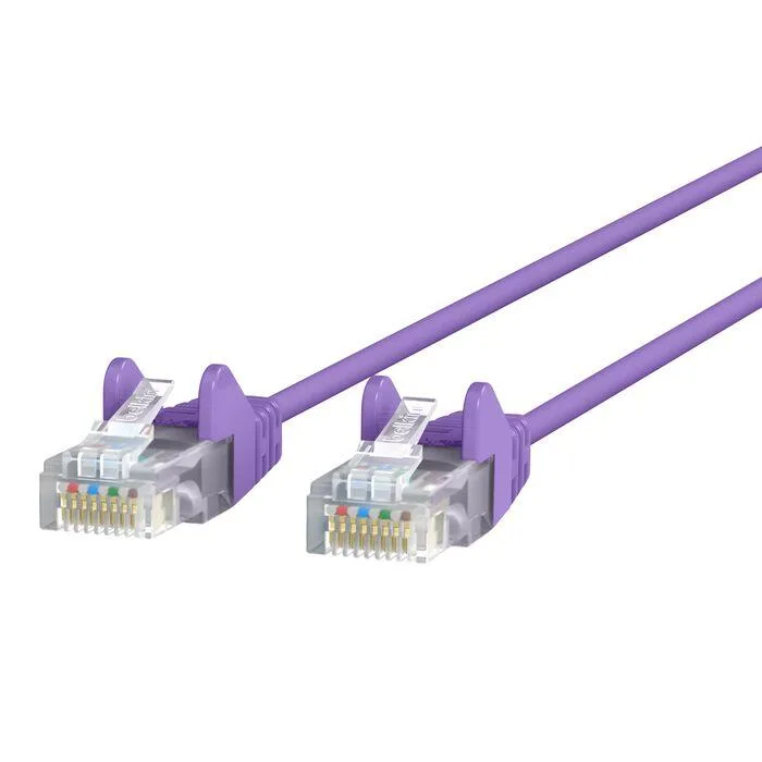 Belkin Belkin CE001B10-PUR-S 10ft CAT6 Slim Gigabit Snagless UTP Network Ethernet Cable Purple — product photo