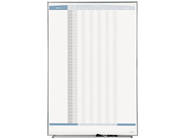 Quartet Quartet 33705 Vertical Matrix Employee Tracking Board 34" x 23 — product photo