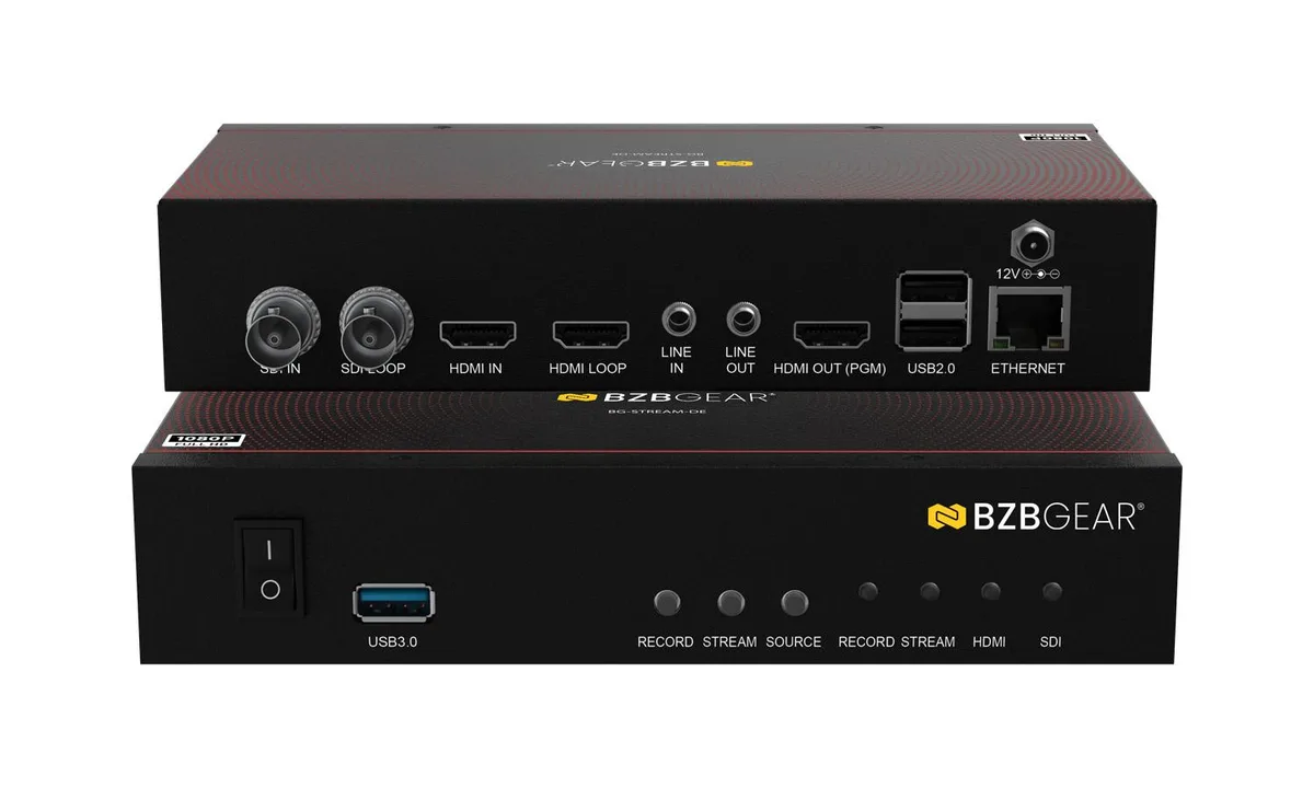 BZBGEAR BZBGEAR BG-STREAM-DE 1-Channel SDI/HDMI Encoder/Decoder/Recorder Audio Video Converter — product photo
