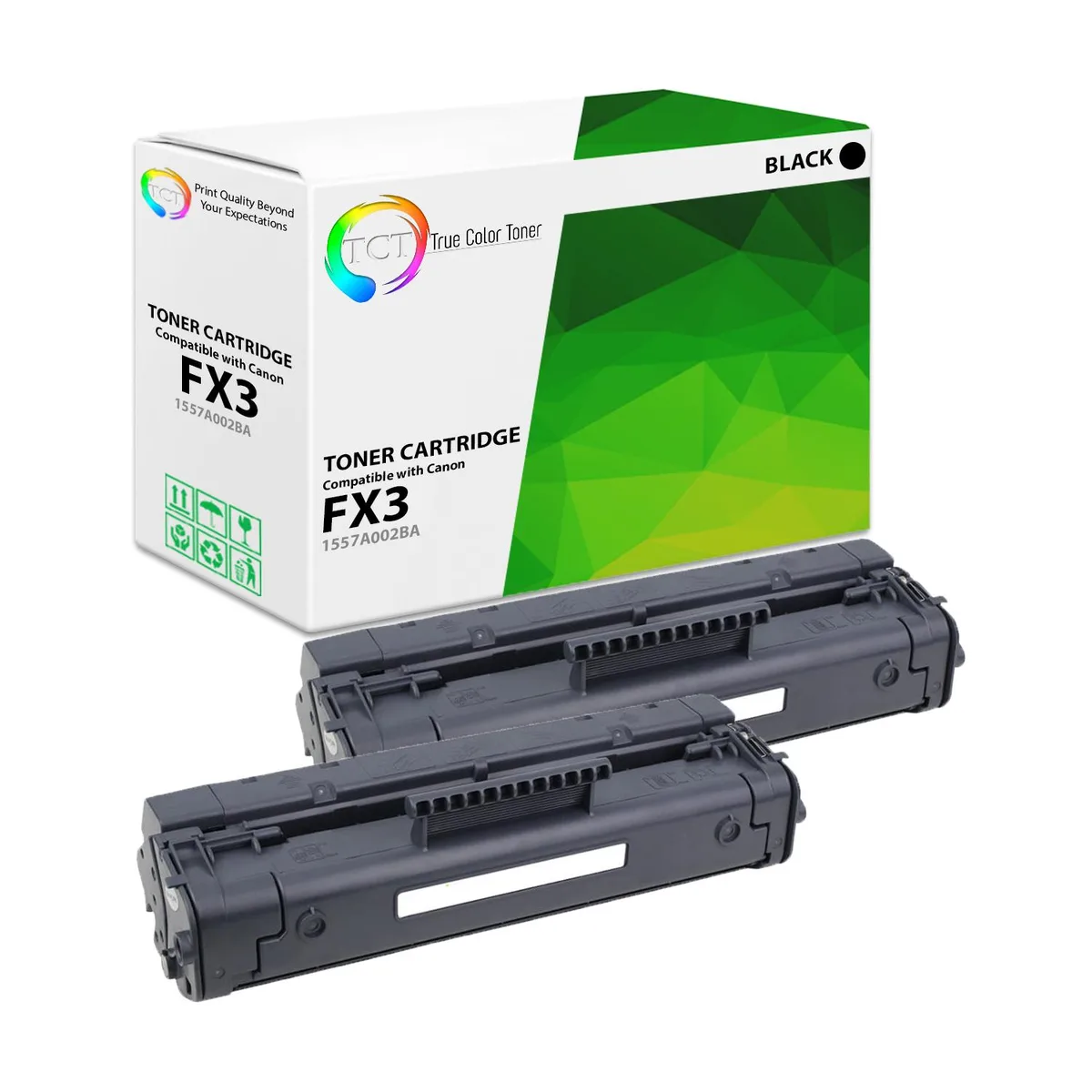 TCT TCT FX3 1557A002BA Toner Cartridge 2 Pack Black 2700 Pages — product photo
