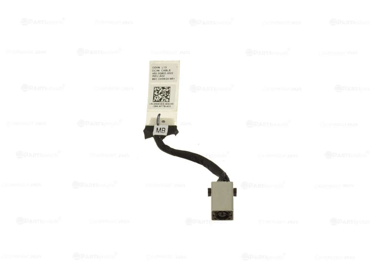 DELL DELL Latitude 3330 DC Power Input Jack Cable NWVD3 — product photo