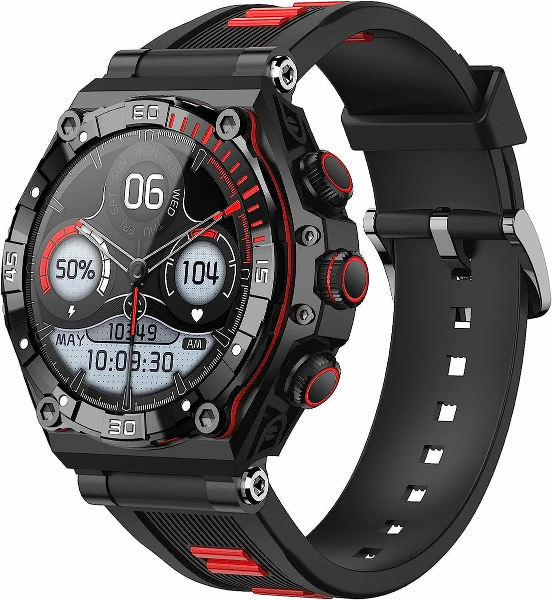 AUTYUE AUTYUE 1.43 AMOLED Smart Watch 700 mAh Black-Red — product photo