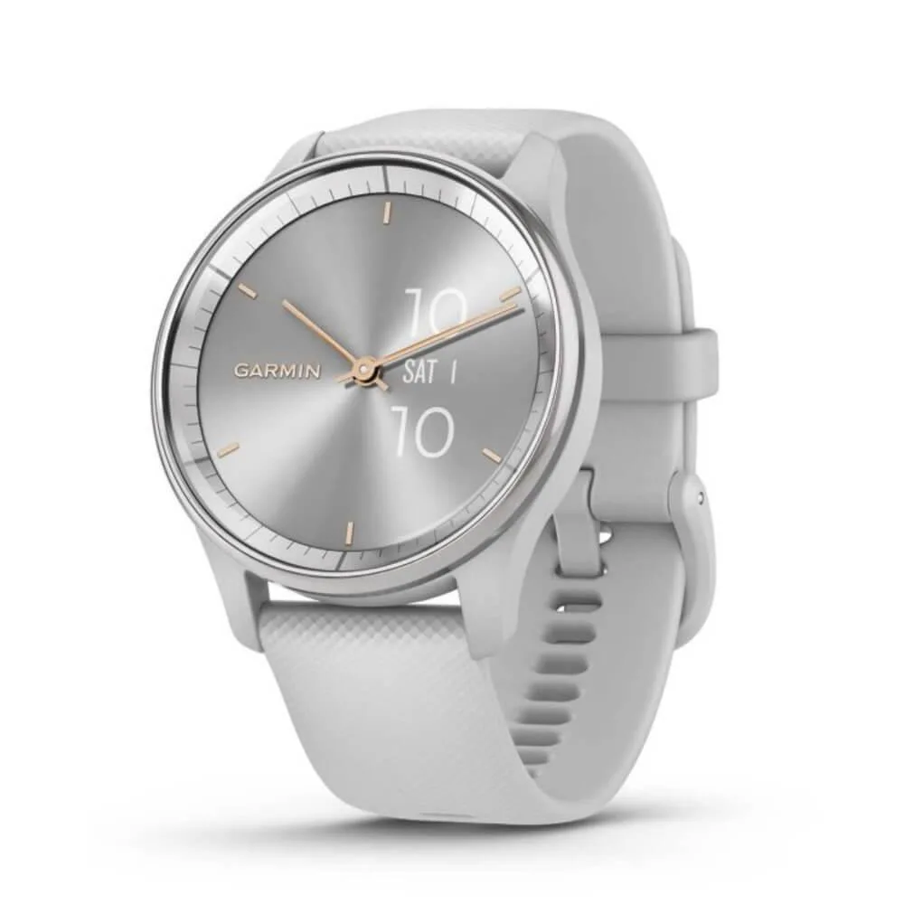 Garmin Garmin vivomove Trend Hybrid Smartwatch Silver Stainless Steel Bezel 1.01 1.6 — product photo