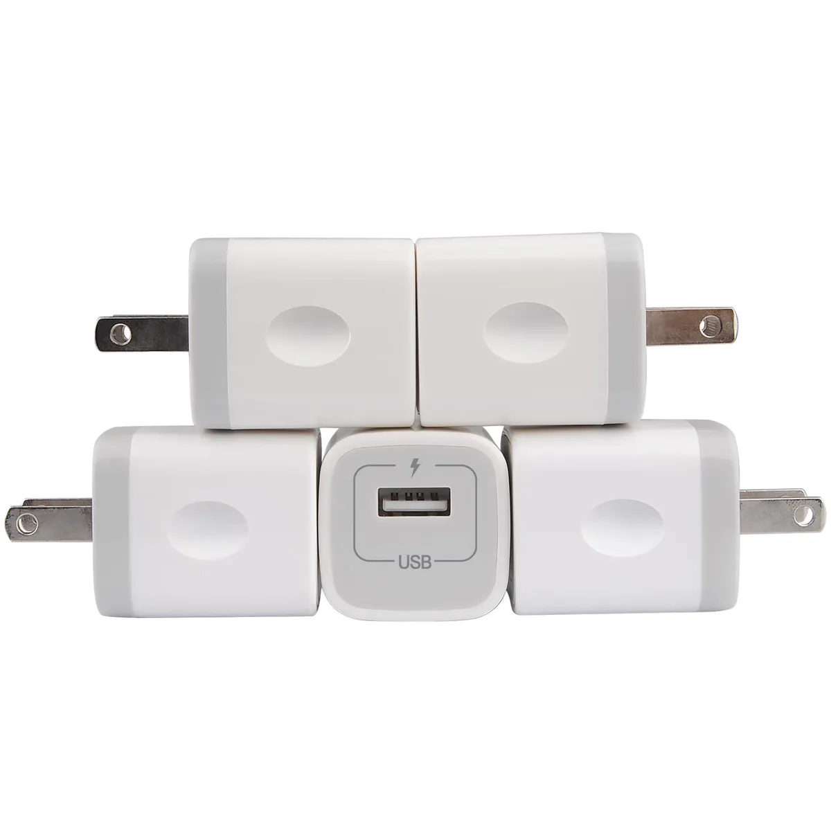 Niniber PT-WC-03 5-pack USB charger white 1 A 120 V — product photo