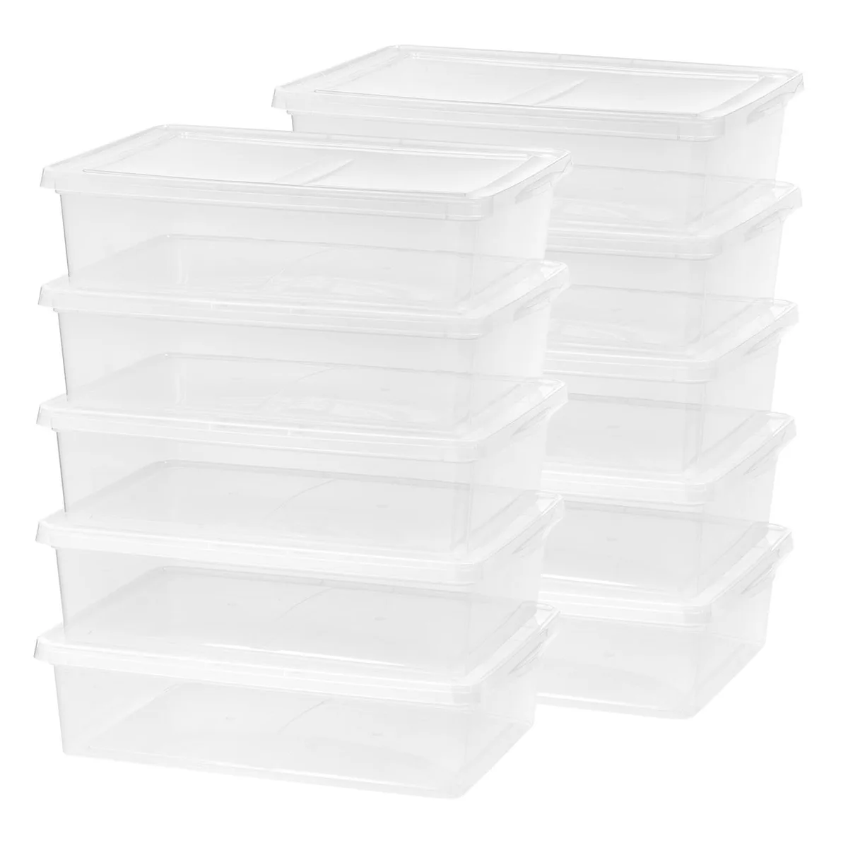 IRIS IRIS 28 Qt Clear Storage Box, 10 Pack — product photo