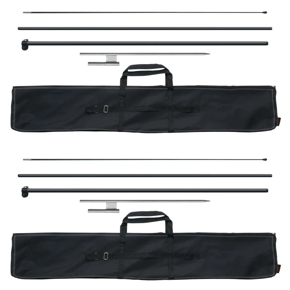 VEVOR VEVOR Feather Flag Pole Kit 2 Pack 12.7 ft 10.8 ft 3.2 kg — product photo