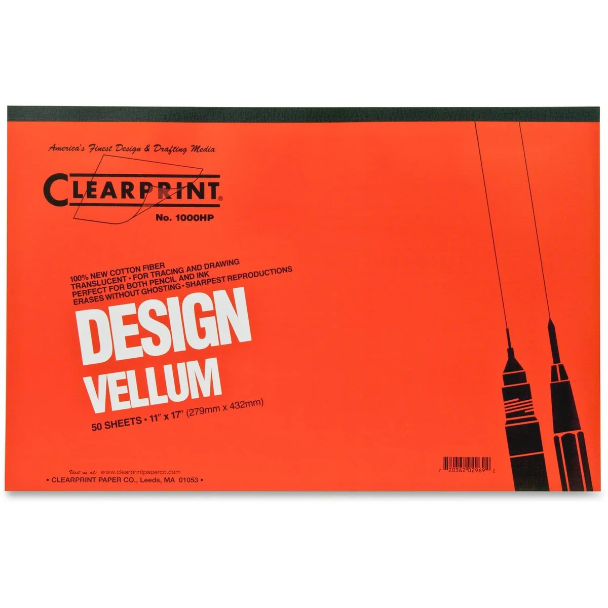 Staedtler Staedtler 9461117P Vellum Paper Pad 50 Sheets 11x17 Translucent — product photo