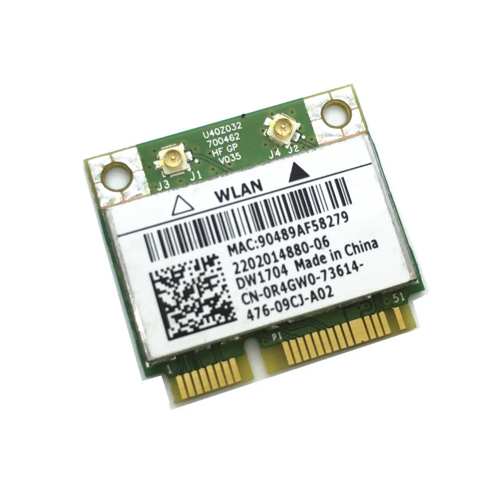 DELL DELL DW1704 R4GW0 Wireless WiFi 300Mbps Bluetooth 4.0 MiniPCI-E Card — product photo