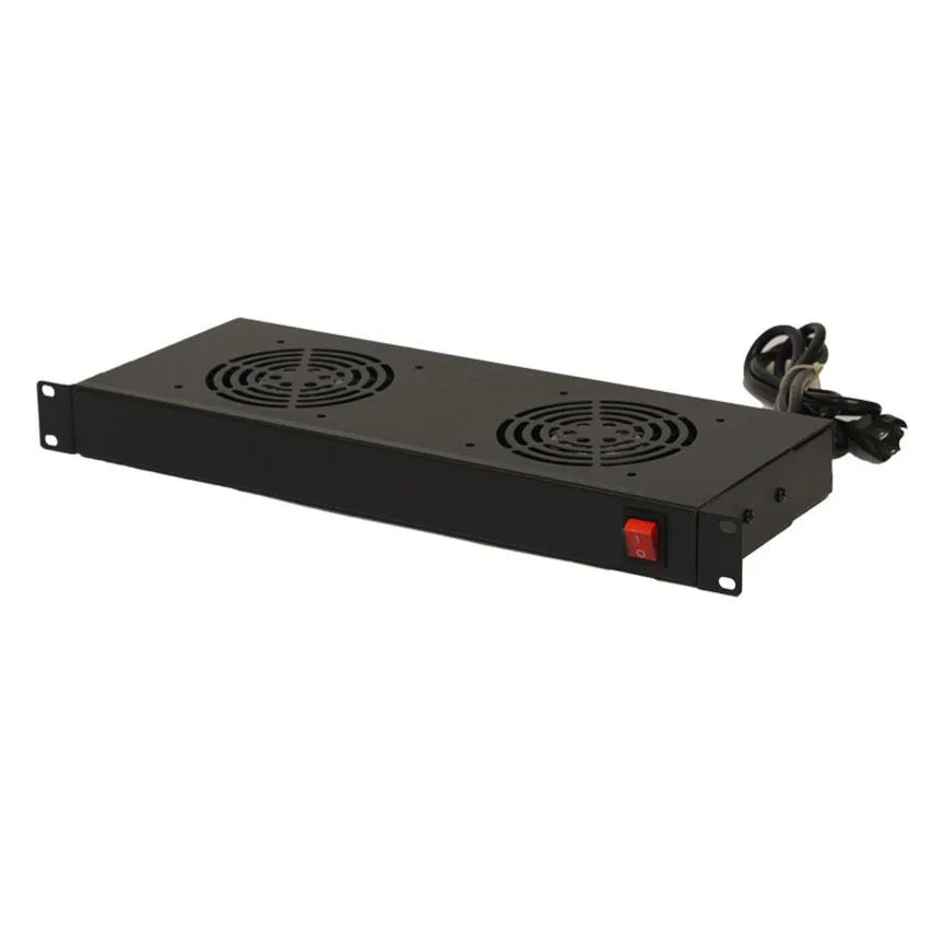 NavePoint NavePoint 1U 2-Fan Rack Mount Cooling System 110V — product photo