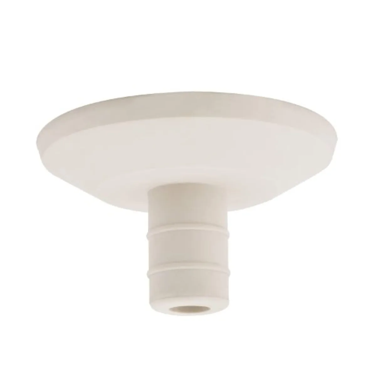 White rubber top pad for Kupole, 3.25 x 1.91 x 3.25 inches