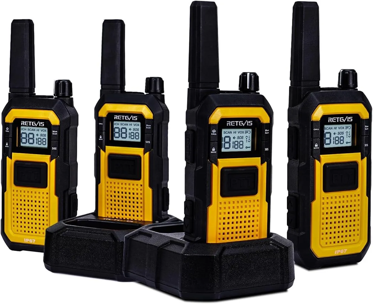Retevis Retevis RB48 two-way radio 4 pack yellow — product photo