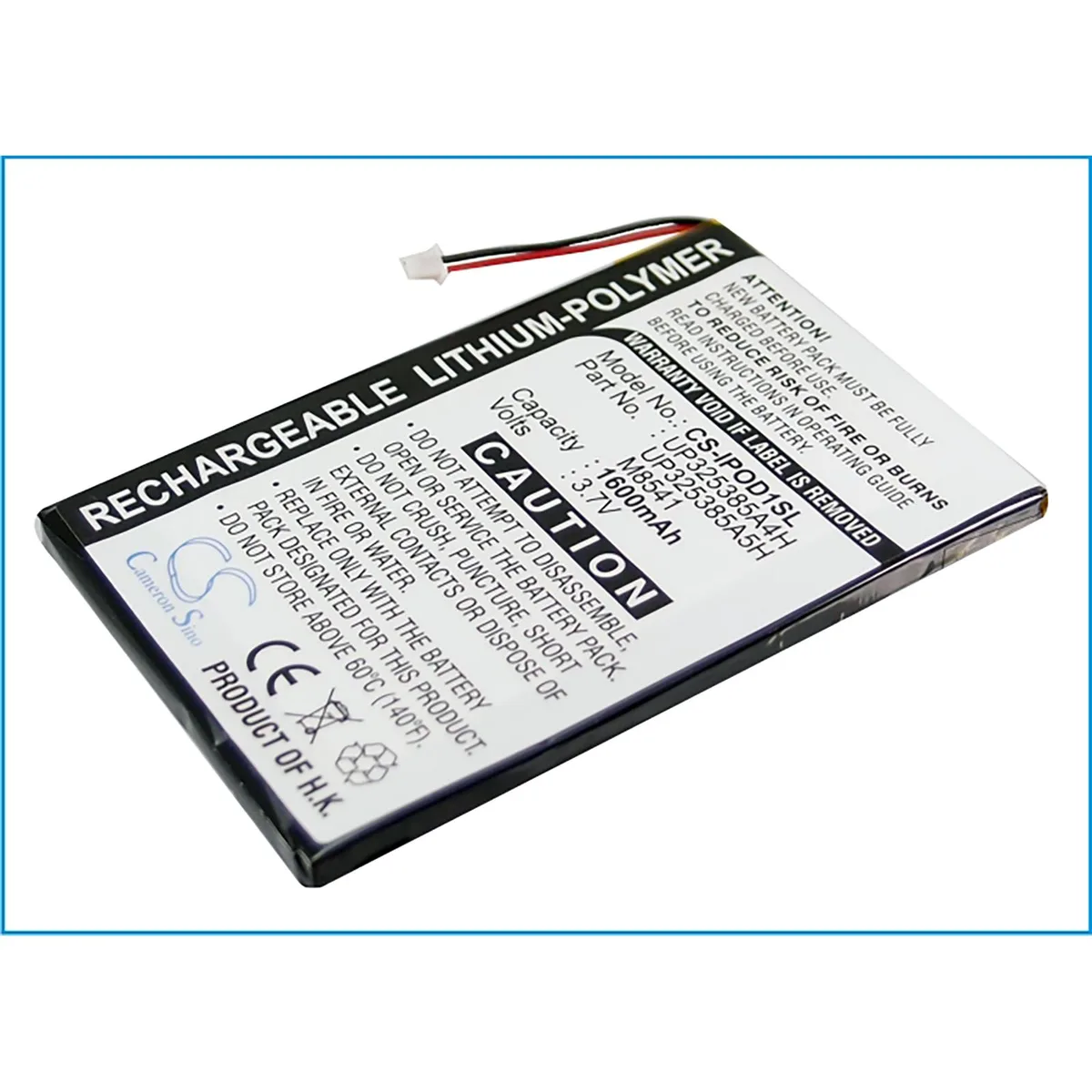 Cameron & Co Cameron & Co DS-CS-IPOD1SL Li-Polymer battery 3.7V 1600mAh black — product photo