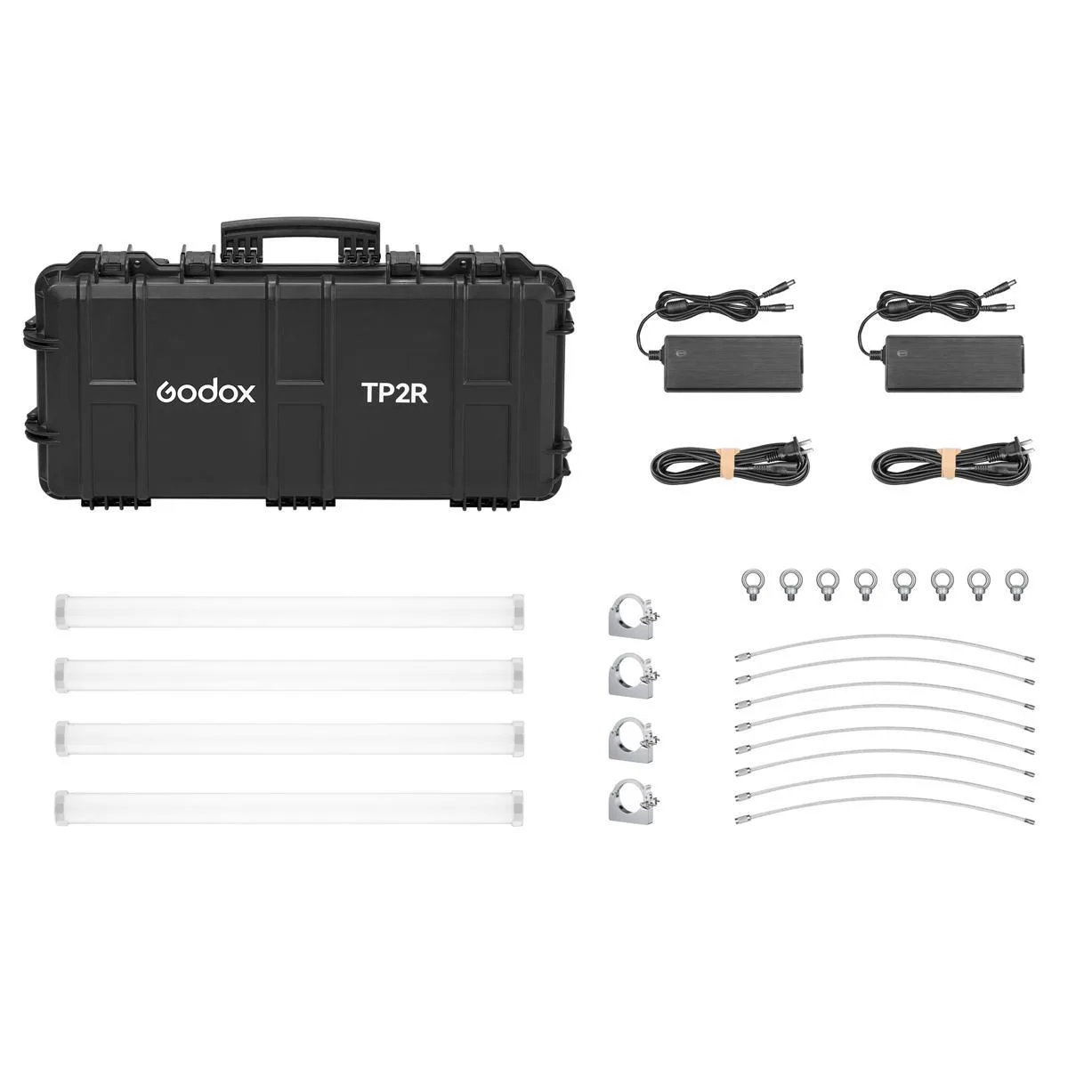 Godox Photo Equipment Co. Ltd Godox Photo Equipment Co. Ltd TP2R 33W RGBWW LED Pixel Tube 4-Light Kit — product photo