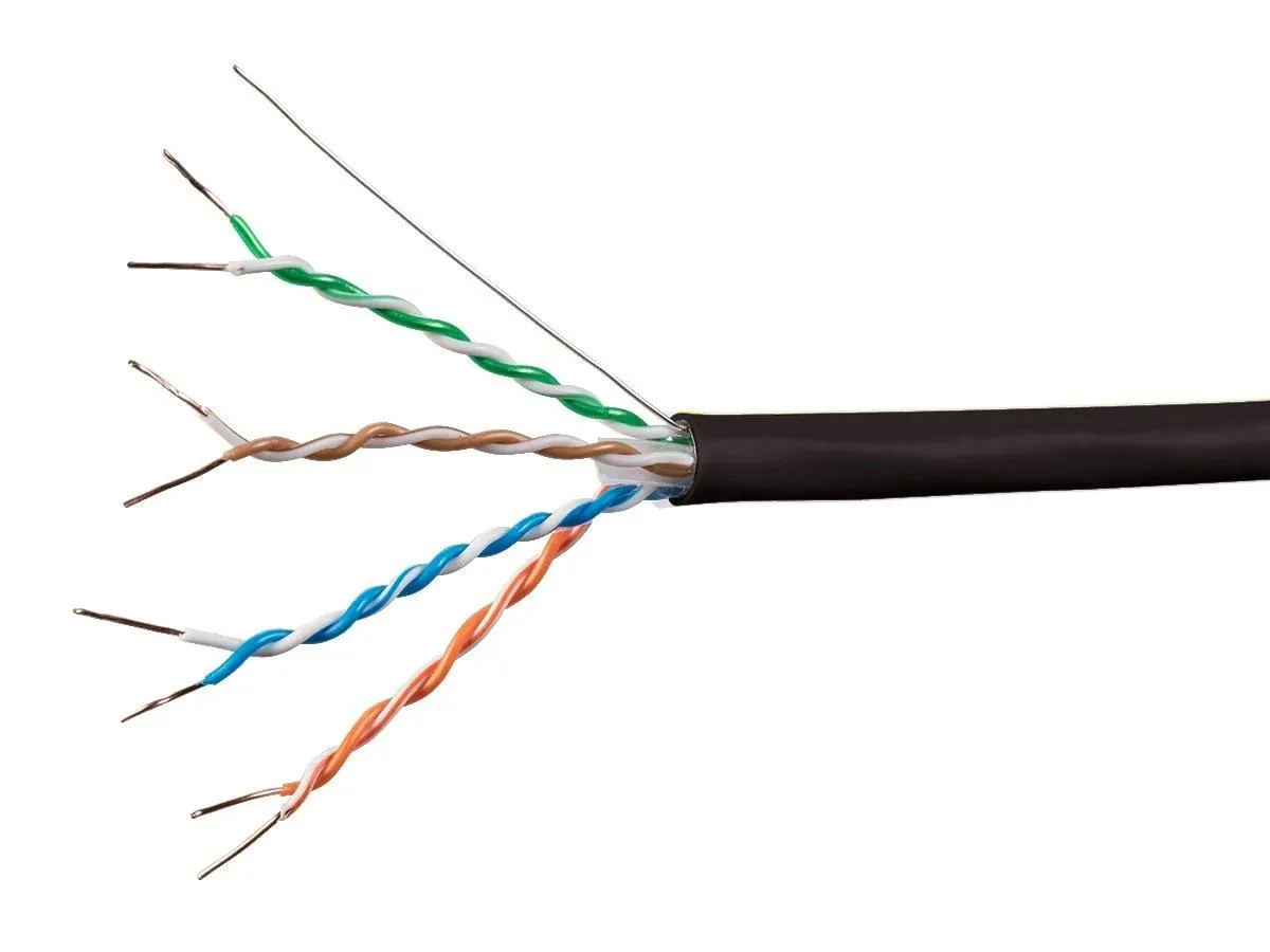 Monoprice Inc. Monoprice 121795 Cat6A 1000ft Black 23AWG 650MHz CMP Plenum Solid UTP Bulk Cable — product photo