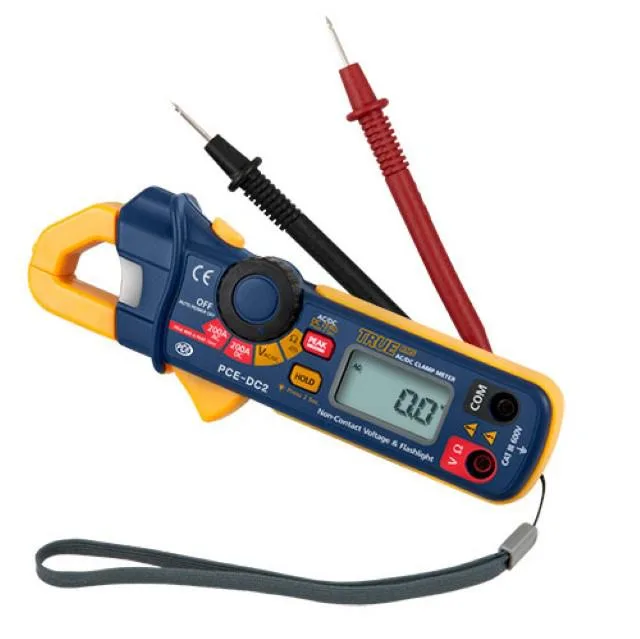 PCE Instruments PCE Instruments PCE-DC2 Digital Current Clamp 200 A 600 V 18 mm clamp measurement tool — product photo