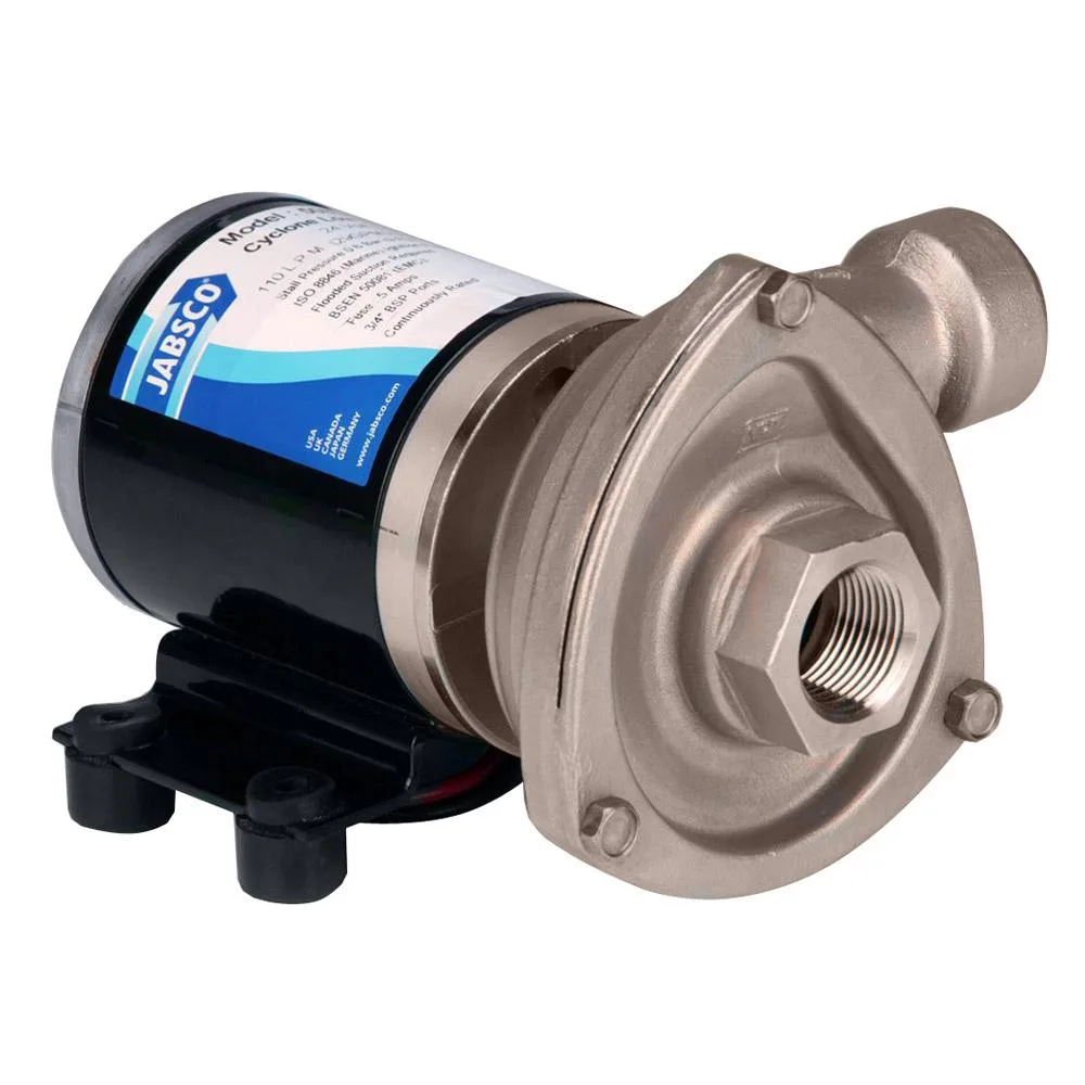 Stainless steel 12V centrifugal pump with rotatable head