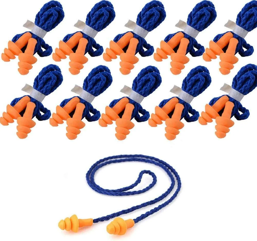 Quality Plugs by Rips Quality Plugs by Rips 20 Pairs Soft Silicone Corded Earplugs 28dB — product photo