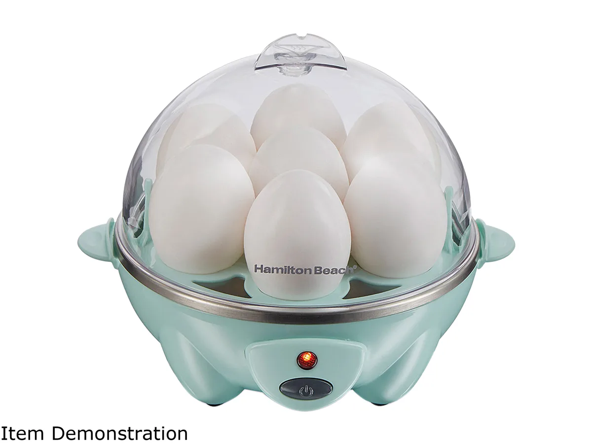 Hamilton Beach Hamilton Beach 25504 Teal 3-in-1 Egg Cooker 7 Egg Capacity — product photo