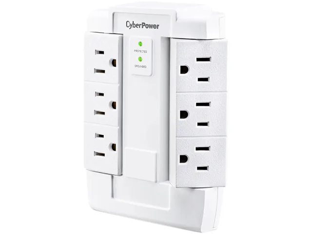 CyberPower CyberPower CSB600WS 6-Outlet 900 Joule Wall Mount Surge Protector — product photo