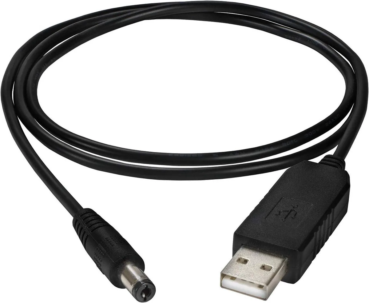 Harman Harman EONONECOMPACT-5V9V computer power adapter cord USB A to 5.5 mm 5 V 1.30 A 9 V 1 m black — product photo