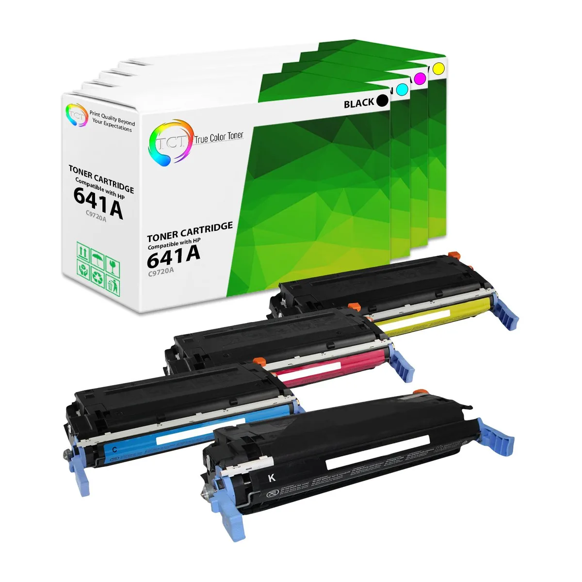 True Color Toner True Color Toner 641A 4-Pack Toner Cartridge 9000/8000 Pages — product photo