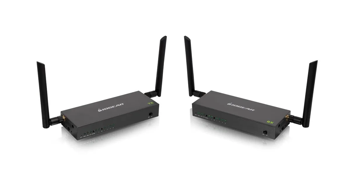 IOGEAR IOGEAR GWLRSSKIT4K 4K Wireless HDMI Repeater Kit 600ft — product photo