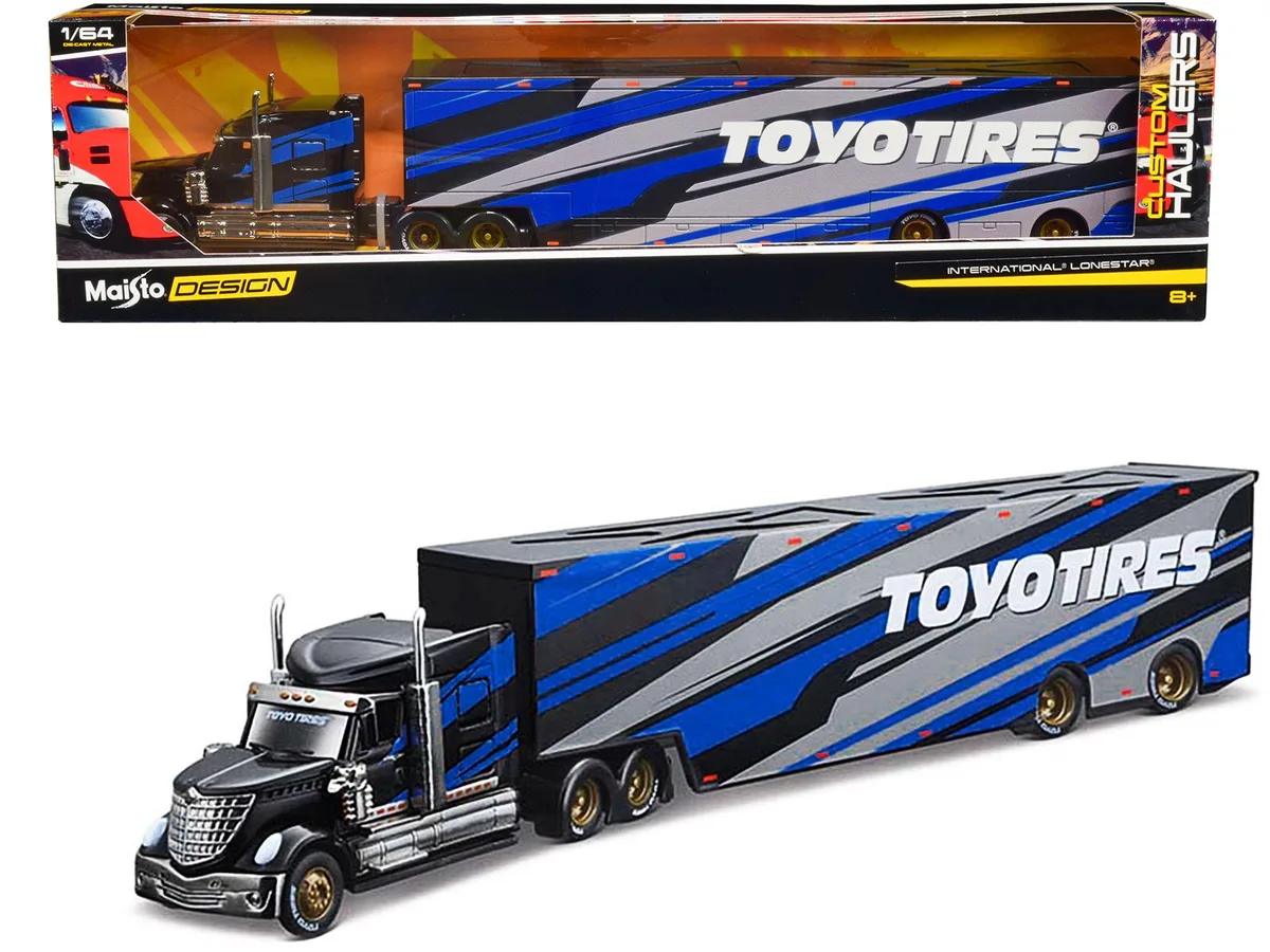 Maisto Maisto International LoneStar Enclosed Car Transporter "Toyo Tires" 1/64 Diecast Hobby Collectible — product photo