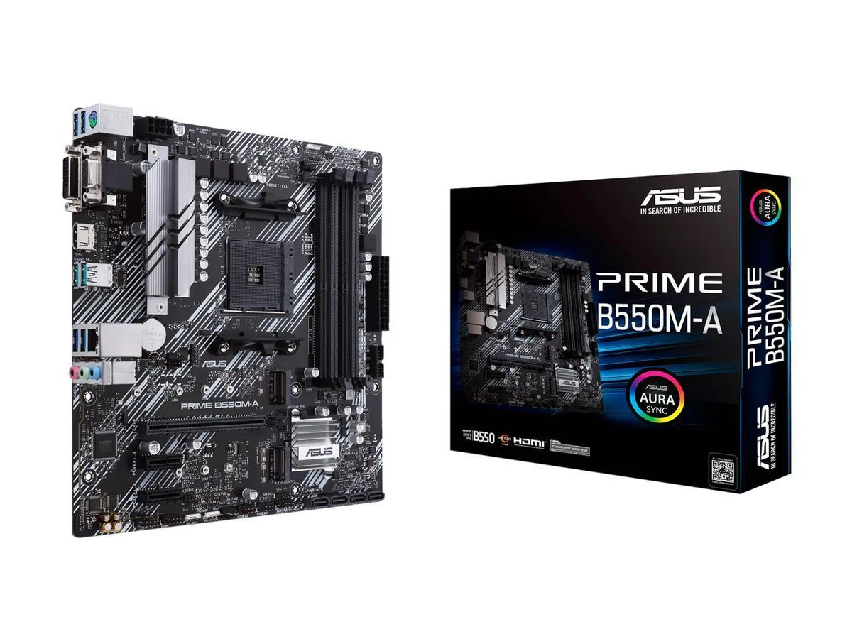 ASUS ASUS PRIME B550M-A AMD B550 DDR4 128GB Micro ATX Motherboard — product photo
