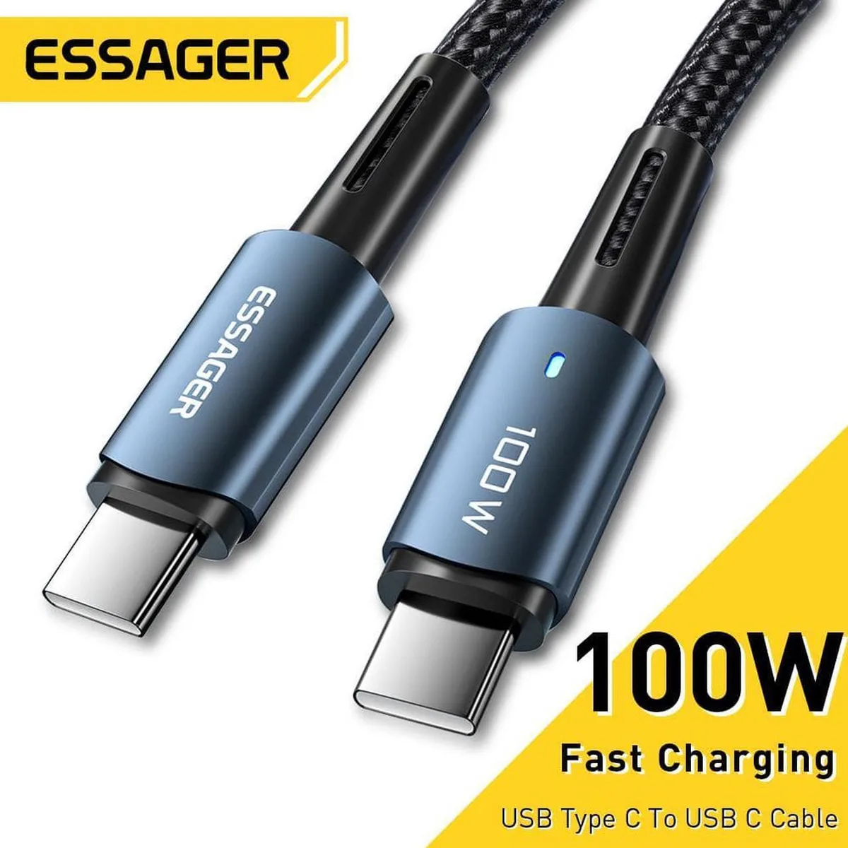 Aomoproing Aomoproing USB C to USB C Cable 6.6ft 100W Blue — product photo