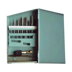 Westward Westward 5PXJ4 pneumatic accessory 18 pc hand tap drill bit set HSS metric — product photo
