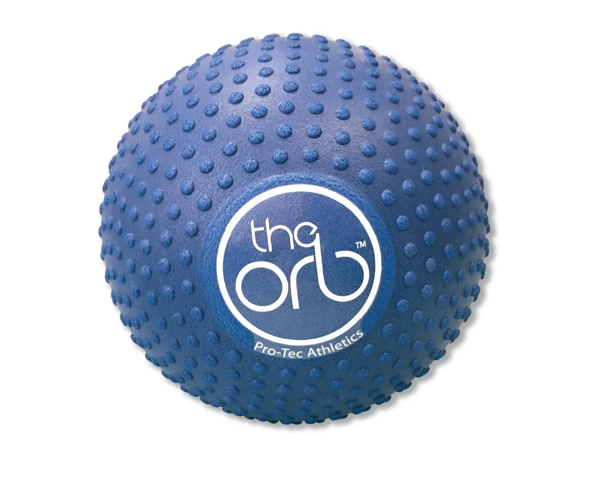 Blue 5-inch high-density foam massage sphere