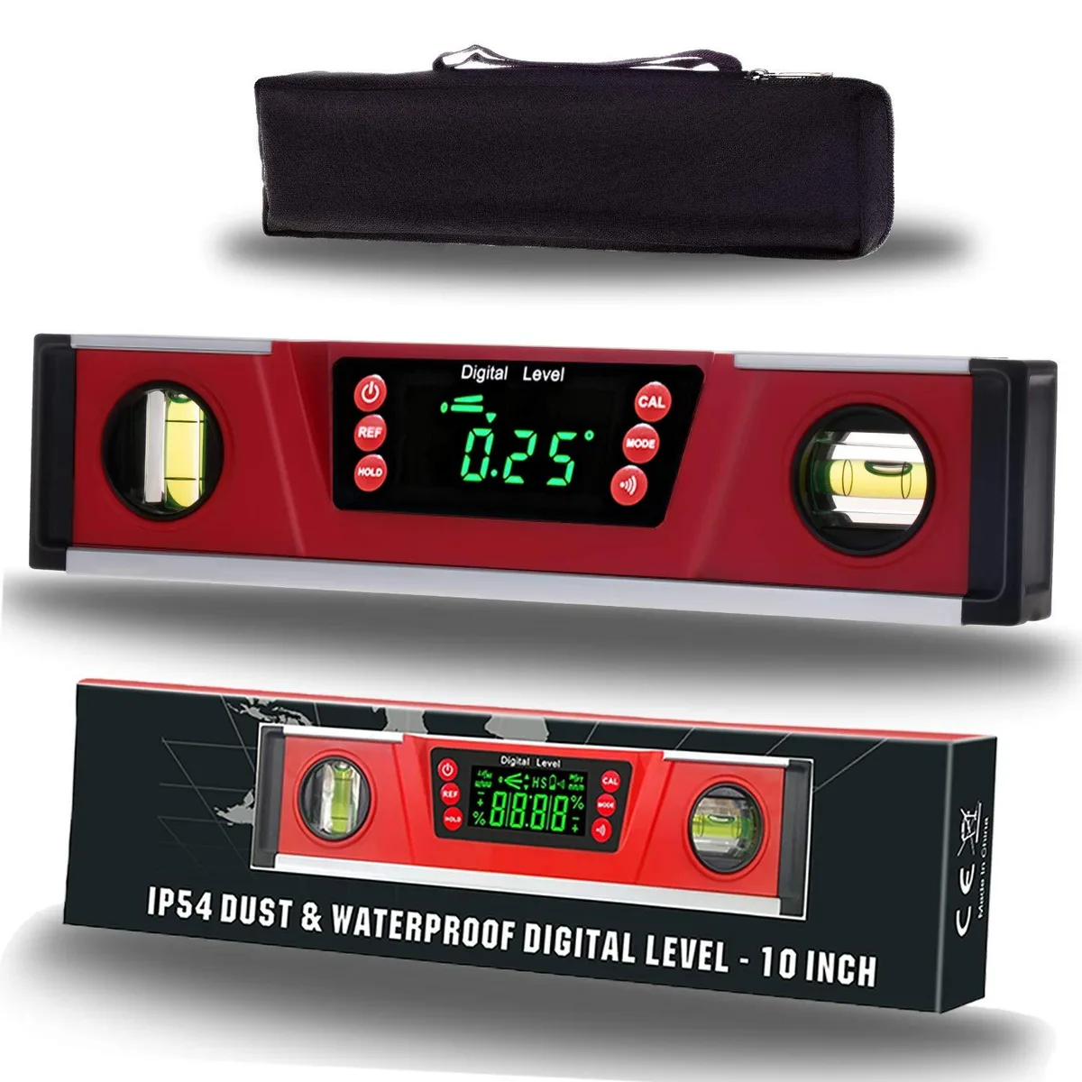  10-Inch Digital Torpedo Level and Protractor — product photo