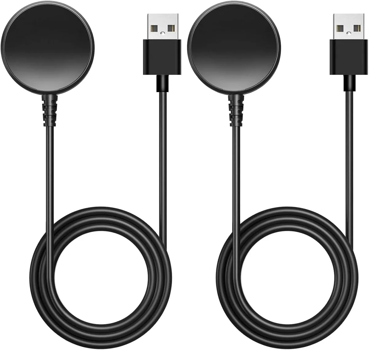 BONAEVER BONAEVER 2-Pack Galaxy Watch Charger 3.3FT USB Magnetic Black — product photo