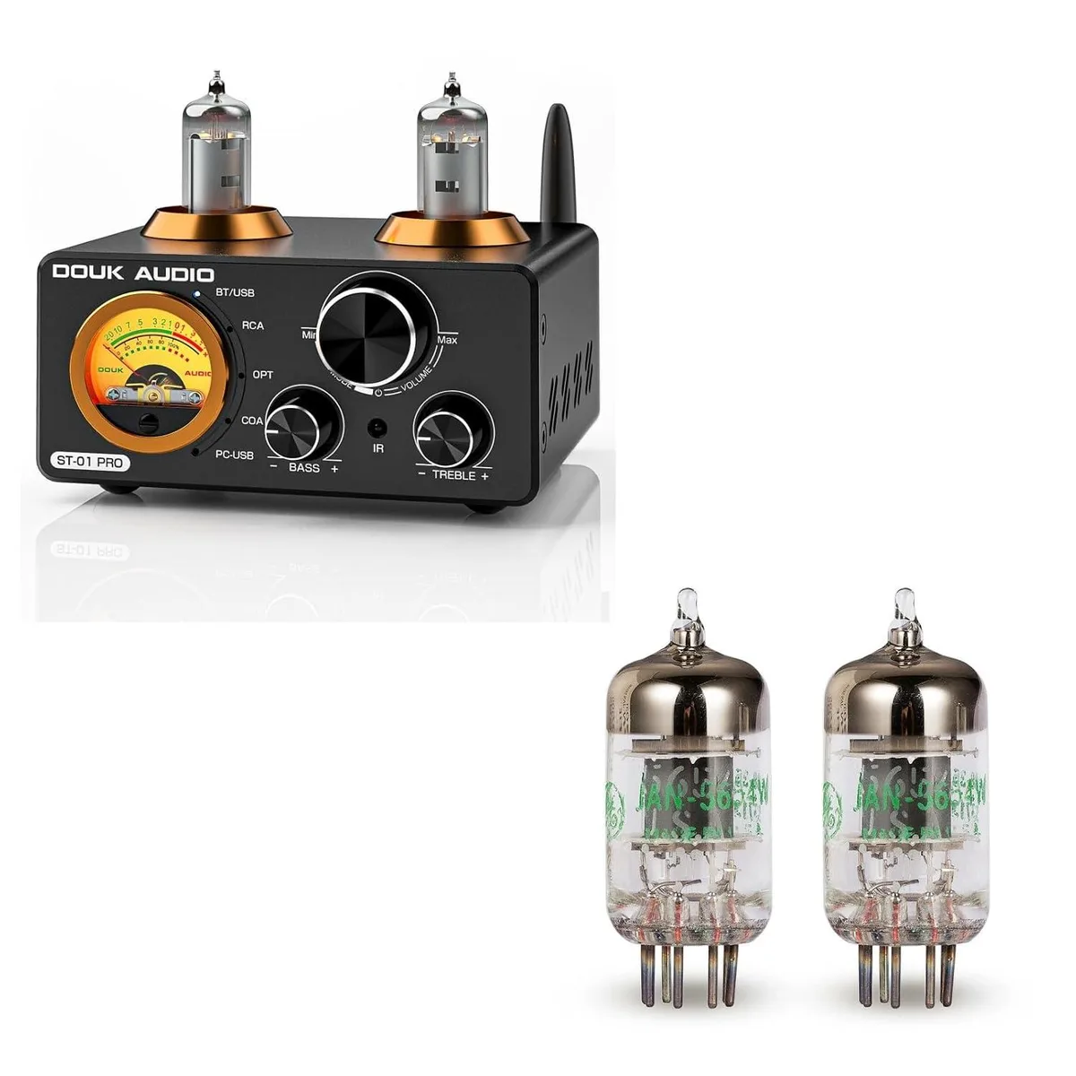 LORDWORLD LORDWORLD ST-01 PRO 200W Bluetooth 5.0 Tube Amplifier GE JAN 5654W Vacuum Tubes streaming audio — product photo