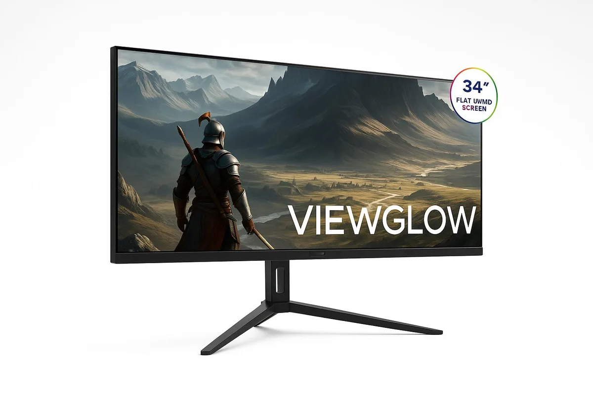 ViewGlow ViewGlow 34" Gaming Monitor 3440x1440 100Hz 1ms 21:9 — product photo