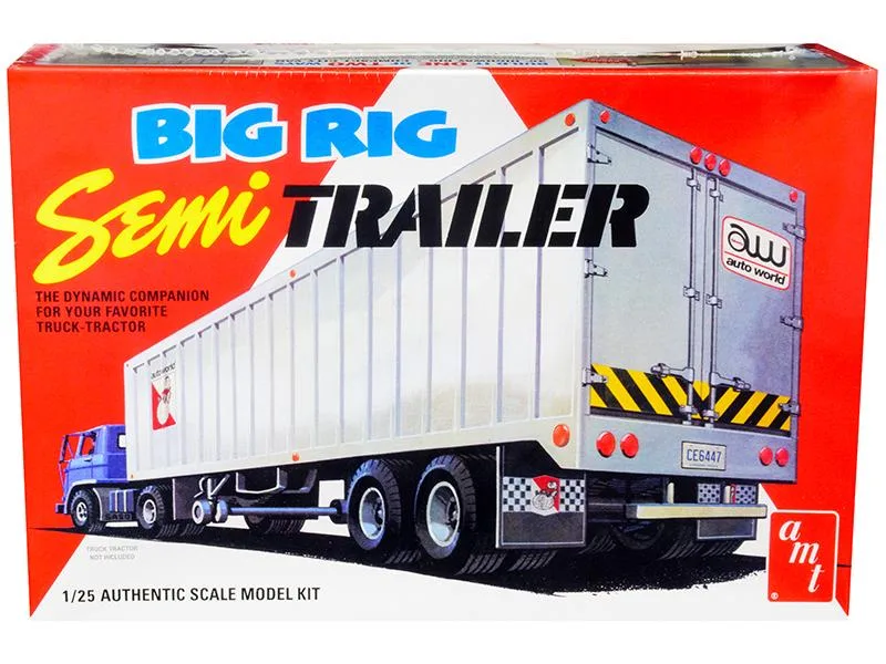 AMT AMT 1164 1/25 Big Rig Semi Trailer 2-in-1 Kit with 2 Pallets — product photo