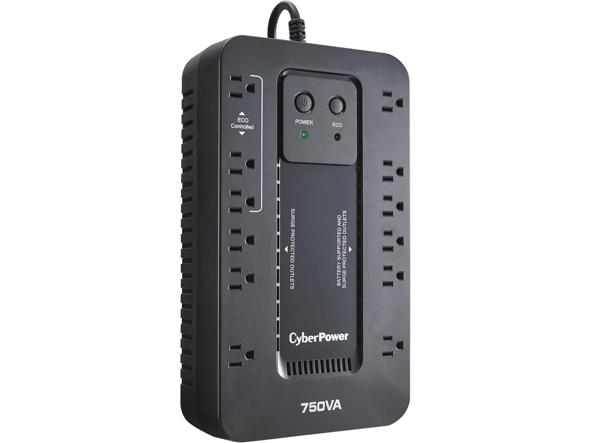 CyberPower CyberPower EC750G 750VA 450W 120V 12-Outlet UPS — product photo
