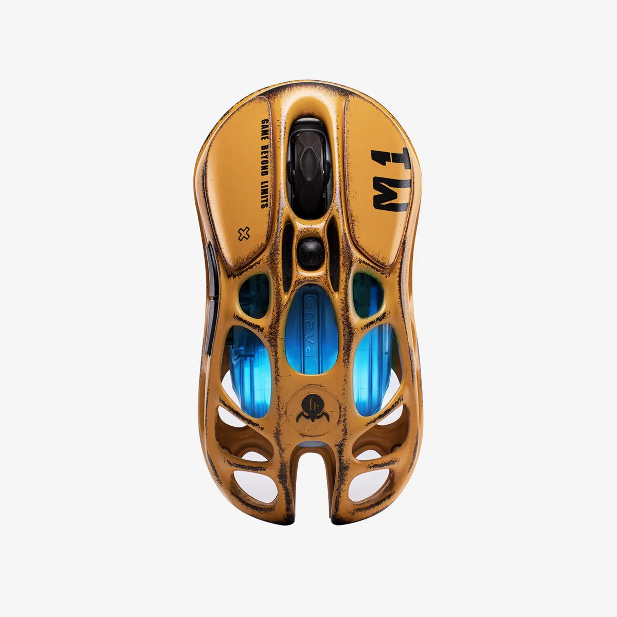 GravaStar GravaStar Mercury M1 Pro Battle Worn-Yellow gaming mouse — product photo