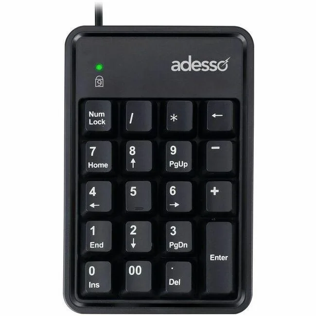Adesso Adesso EasyTouch 600UB mechanical numeric keypad 19 key Cherry Red switches — product photo
