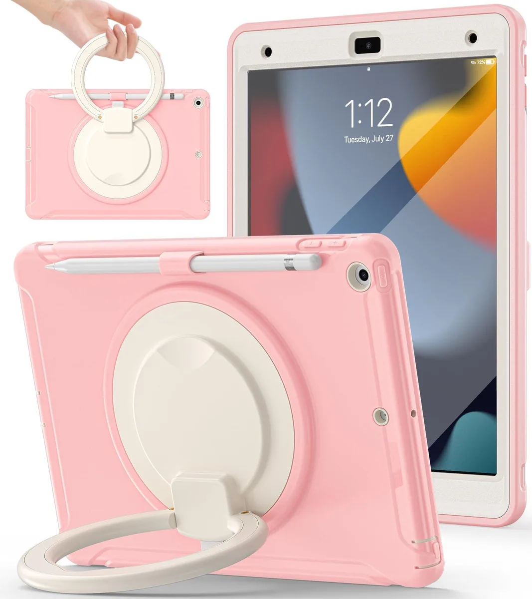 Speck Shockproof Case iPad 7th/8th/9th Gen 10.2" Pink — product photo